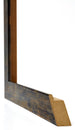 Mura MDF Cornice 67x98cm Blu Oro Fondente Dettaglio Intersezione | Yourdecoration.it