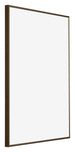 New York Alluminio Cornice 25x35cm Struttura Noce Davanti Obliquo | Yourdecoration.it