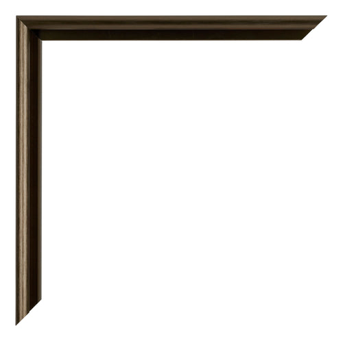 New York Alluminio Cornice 25x35cm Struttura Noce Dettaglio Angolo | Yourdecoration.it