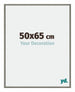 New York Alluminio Cornice 50x65cm Struttura Mercurio Davanti Dimensione | Yourdecoration.it
