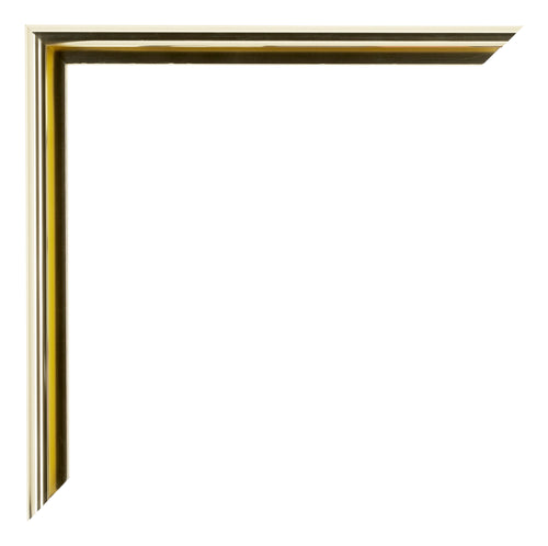 New York Alluminio Cornice 60x70cm Oro Lucido Dettaglio Angolo | Yourdecoration.it