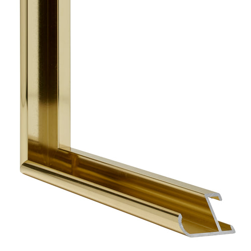 New York Alluminio Cornice 60x70cm Oro Lucido Dettaglio Intersezione | Yourdecoration.it