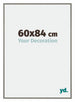 New York Alluminio Cornice 60x84cm Struttura Mercurio Davanti Dimensione | Yourdecoration.it