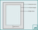 Passepartout Dimensione Cornice 60x90 cm - Formato Immagine 55x85 cm - Grigio Chiaro