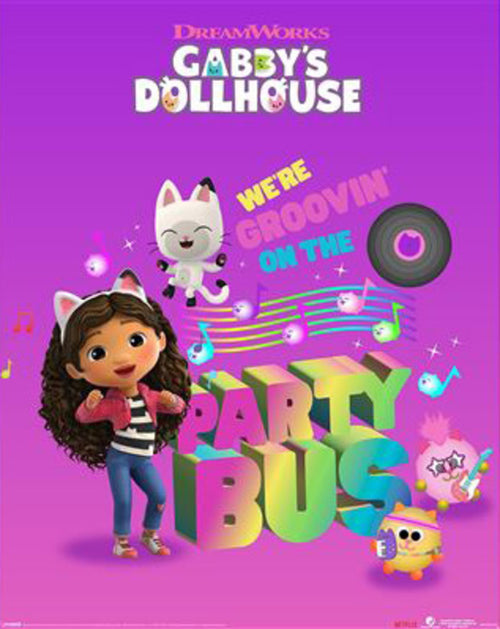 Poster Gabbys Doll House Party Bus 40x50cm MPP2501422 | Yourdecoration.it