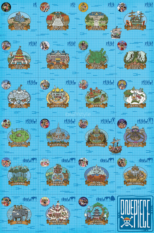 Poster One Piece Log Itinerary 61x91 5cm GBYDCOA006 | Yourdecoration.it