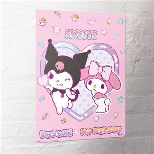 Poster Sanrio Kuromi My Melody Sweets 40x50cm MPP2501459 2 | Yourdecoration.it