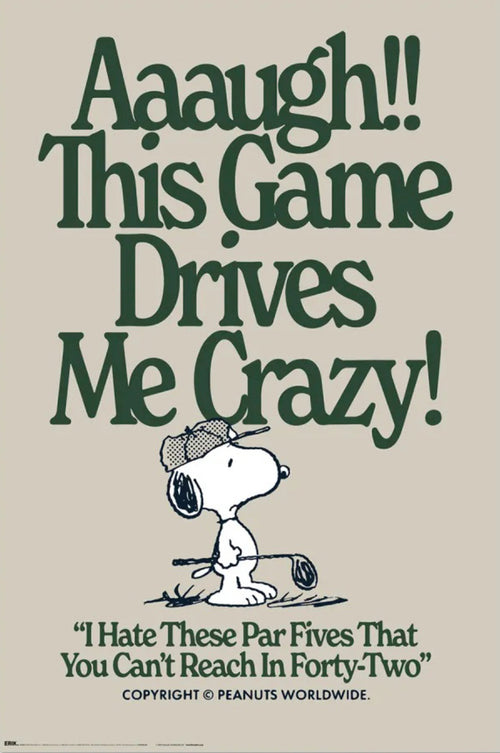 Poster Snoopy This Games Drives Me Crazy 61x91 5cm GPE6019 | Yourdecoration.it