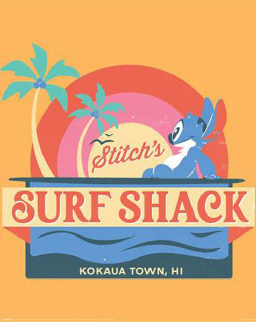 Poster Stitch Surf Shack 40x50cm MPP2501419 | Yourdecoration.it
