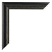 Sheffield Legna Cornice 50x70cm Nero Oro Spazzato Dettaglio Angolo | Yourdecoration.it