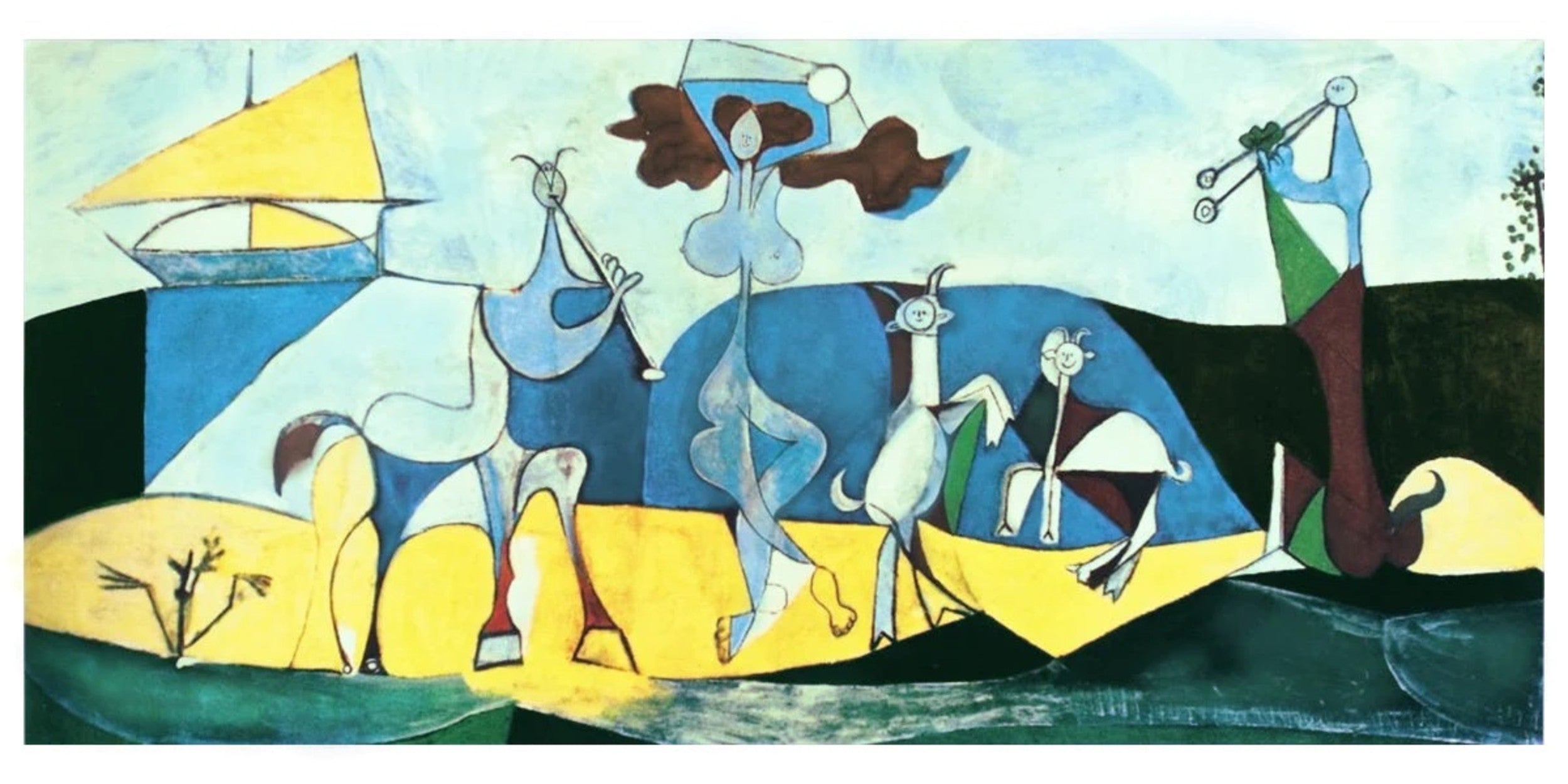 PABLO PICASSO、LA JOIE DE VIVRE、海外版超希少レゾネ Amazon.com: La Joie De Vivre, Picasso - Canvas OR Print Wall Art
