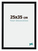Tucson Alluminio Cornice 25x35cm Nero Spazzolato Davanti Dimensione | Yourdecoration.it
