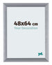 Tucson Alluminio Cornice 48x64cm Argento Spazzolato Davanti Dimensione | Yourdecoration.it