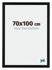 Tucson Alluminio Cornice 70x100cm Nero Spazzolato Davanti Dimensione | Yourdecoration.it