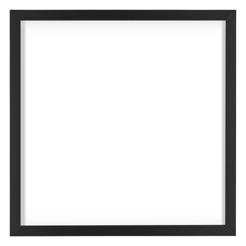 Virginia Alluminio Cornice 60x60cm Nero Davanti | Yourdecoration.it