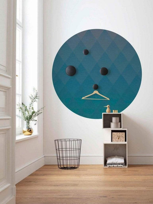 D1 005 Komar Lucy With Diamonds Carta Da Parati In Tessuto Non Tessuto 125X125cm Rotonda Ambiente | Yourdecoration.it