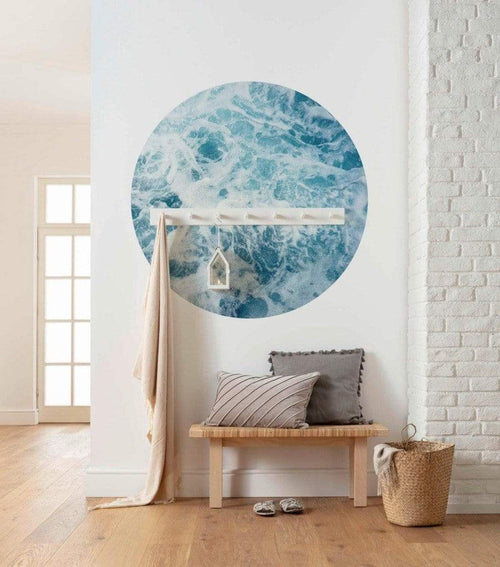 D1 040 Komar Ocean Twist Carta Da Parati In Tessuto Non Tessuto 125X125cm Rotonda Ambiente | Yourdecoration.it