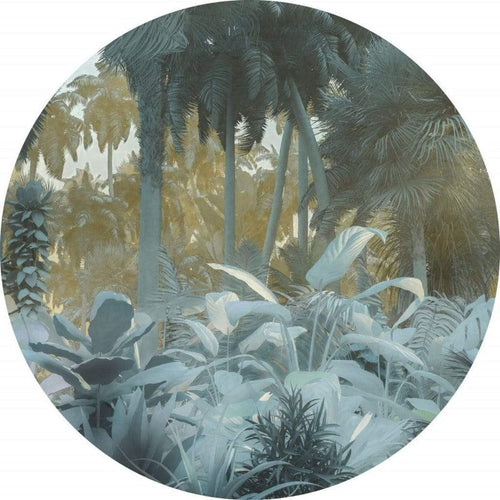 D1 047 Komar Exotic Jungle Carta Da Parati In Tessuto Non Tessuto 125X125cm Rotonda | Yourdecoration.it
