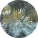 D1 047 Komar Exotic Jungle Carta Da Parati In Tessuto Non Tessuto 125X125cm Rotonda | Yourdecoration.it