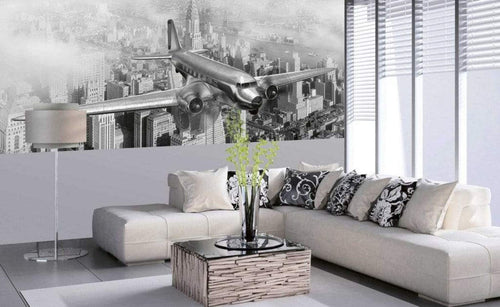 Dimex Airplane Carta Da Parati In Tessuto Non Tessuto 375X150cm 5 Strisce Ambiente_Ddb96000 8Bed 449D 9650 013Cc5A74F53 | Yourdecoration.it