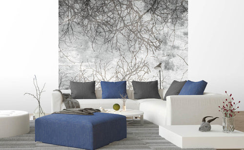 Dimex Branch Abstract Carta Da Parati In Tessuto Non Tessuto 225X250cm 3 Strisce Ambiente | Yourdecoration.it