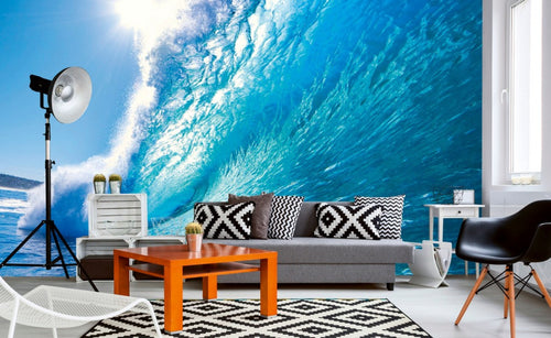 Dimex Wave Carta Da Parati In Tessuto Non Tessuto 375X250cm 5 Strisce Ambiente | Yourdecoration.it