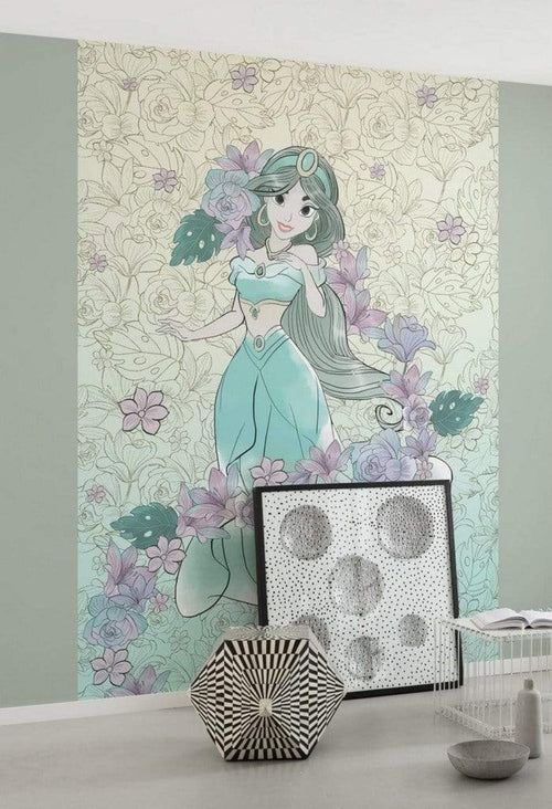 Dx4 080 Komar Jasmin Pale Flowers Carta Da Parati In Tessuto Non Tessuto 200X280cm 4 Strisce Ambiente_C6150De7 3B7A 40E0 978F B3E2E5E40309 | Yourdecoration.it