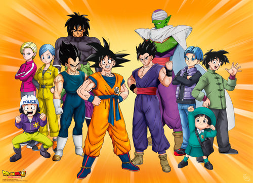 gbeye gbydco324 dragon ball hero gokus group poster 91 5x61cm | Yourdecoration.it