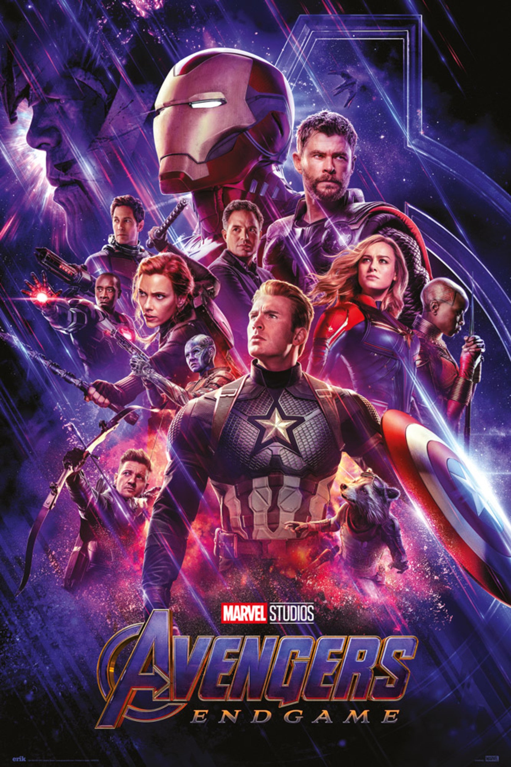 Avengers: Endgame 箔押し限定ポスター Poster Marvel Avengers Endgame One Sheet | Yourdecoration