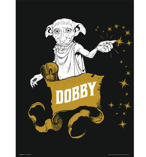 grupo erik harry potter dobby stampa artistica 30x40cm | Yourdecoration.it