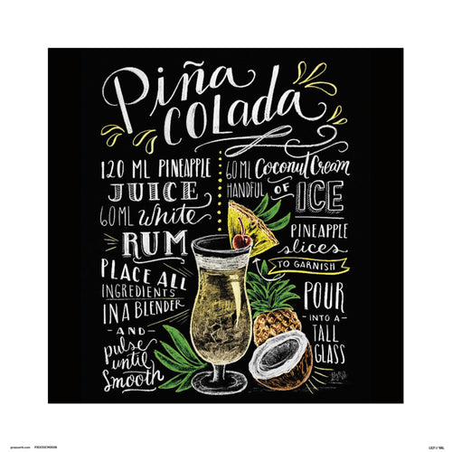 grupo erik lily and val pina colada stampa artistica 30x30cm | Yourdecoration.it