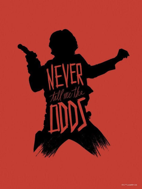 komar wb sw 021 30x40h star wars silhouette quotes han solo stampa artistica 30x40cm | Yourdecoration.it