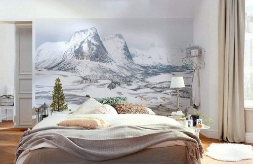 Komar White Enchanted Mountains Carta Da Parati In Tessuto Non Tessuto 400X280cm 8 Strisce Ambiente_0Ea49F6A 49F4 4E3C 96B8 8Cb687Eaee5B | Yourdecoration.it