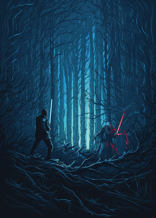 komar_vlies_carta da parati_IADX4_003_Star_Wars_Wood_Fight | Yourdecoration.it
