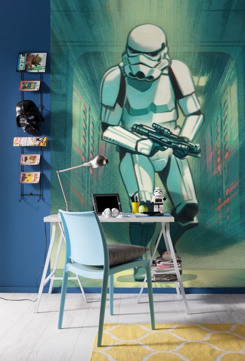 komar_vlies_carta da parati_IADX4_024_Mandalorian_Stormtrooper_Print_ambiente | Yourdecoration.it