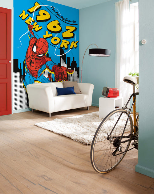 komar_vlies_carta da parati_IADX4_081_Spider_Man_1962_ambiente | Yourdecoration.it
