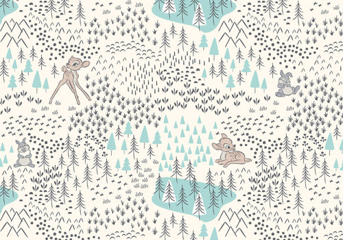 komar_vlies_carta da parati_IADX8_057_Bambi_Woodland | Yourdecoration.it