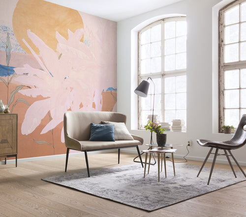 komar_vlies_carta da parati_INX5_091_Platanos_Pink_ambiente | Yourdecoration.it