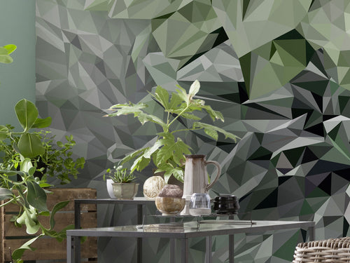 komar_vlies_carta da parati_INX6_036_Emerald_Flowers_detail | Yourdecoration.it
