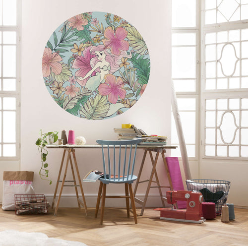 komar_vlies_carta da parati_dd1_001_ariel_ocean_flowers_ambiente | Yourdecoration.it
