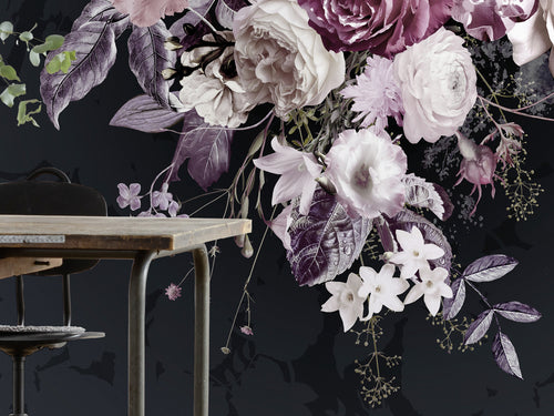 komar_vlies_carta da parati_x4_1018_bouquet_noir_int_detail | Yourdecoration.it