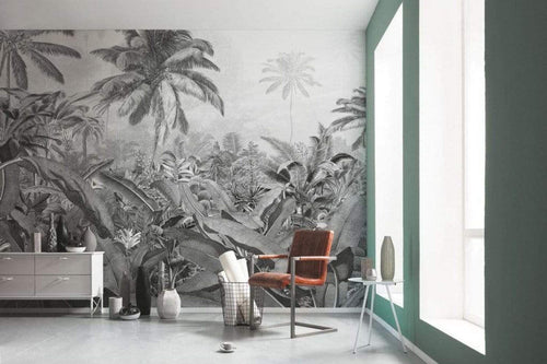 P013 Vd4 Komar Amazonia Black And White Carta Da Parati In Tessuto Non Tessuto 400X250cm 4 Strisce Ambiente | Yourdecoration.it