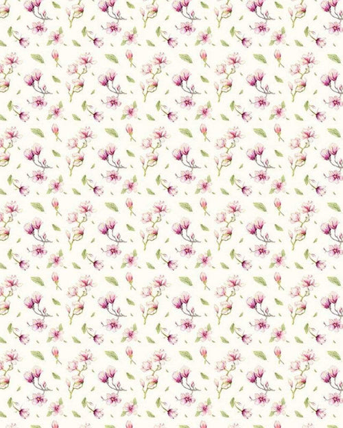 P042 Vd2 Komar Magnolia Rapport Carta Da Parati In Tessuto Non Tessuto 200X250cm 2 Strisce | Yourdecoration.it