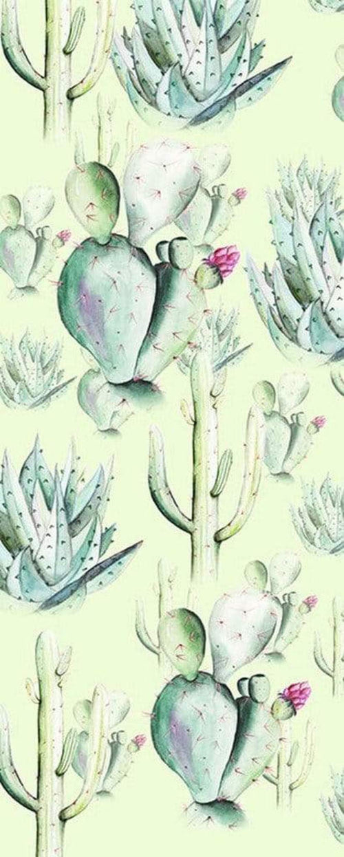 P045C Vd1 Komar Cactus Green Carta Da Parati In Tessuto Non Tessuto 100X250cm 1 Baan | Yourdecoration.it