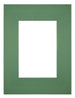 Passepartout Dimensione Cornice 18x24 cm - Formato Immagine 10x15 cm - Foresta Verde