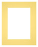 Passepartout Dimensione Cornice 20x25 cm - Formato Immagine 13x18 cm - Giallo