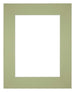 Passepartout Dimensione Cornice 20x25 cm - Formato Immagine 13x18 cm - Menta Verde