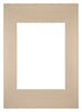 Passepartout Dimensione Cornice 20x28 cm - Formato Immagine 13x18 cm - Beige