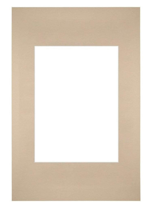 Passepartout Dimensione Cornice 20x30 cm - Formato Immagine 13x18 cm - Beige