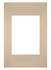 Passepartout Dimensione Cornice 20x30 cm - Formato Immagine 13x18 cm - Beige